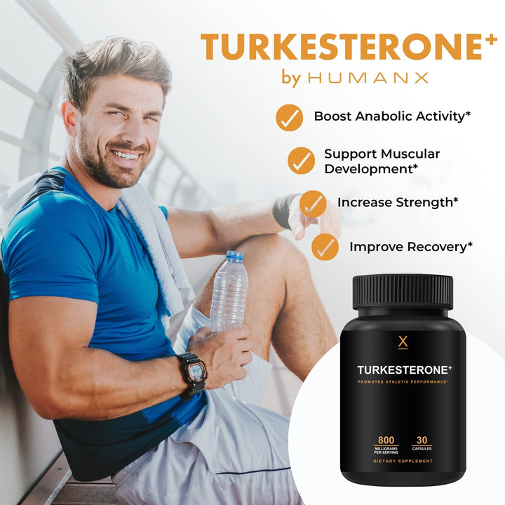 HUMANX Turkesterone+ Supplement, 800 mg