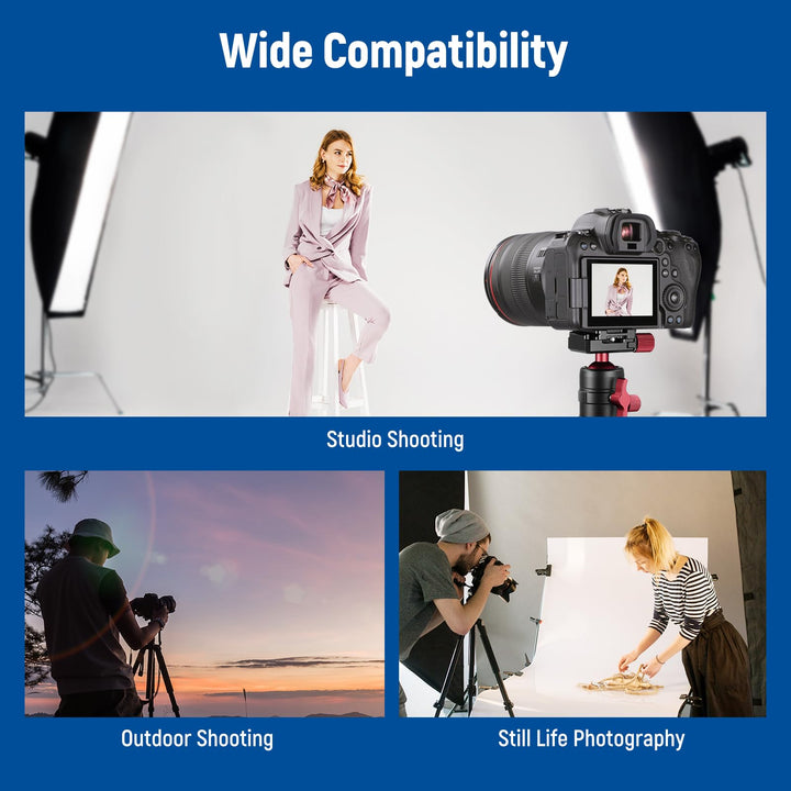 NEEWER GM28 Tripod Head, 360 Degree Rotating Panoramic Ball Head, 5 kg