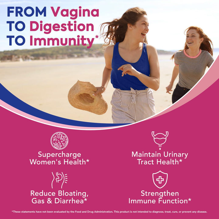 Surebounty 4-in-1 Feminine Probiotic, 120 Billion CFU, 30 Count