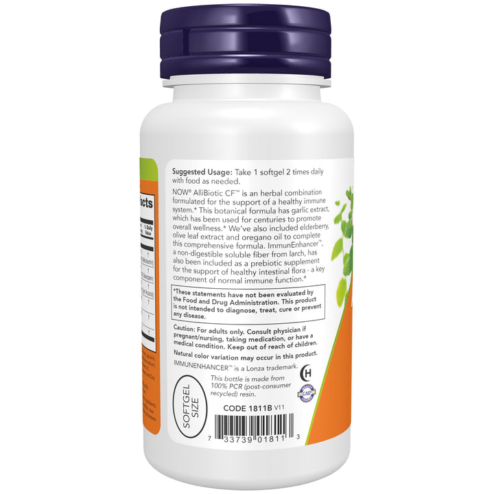 NOW AlliBiotic CF, 60 Count