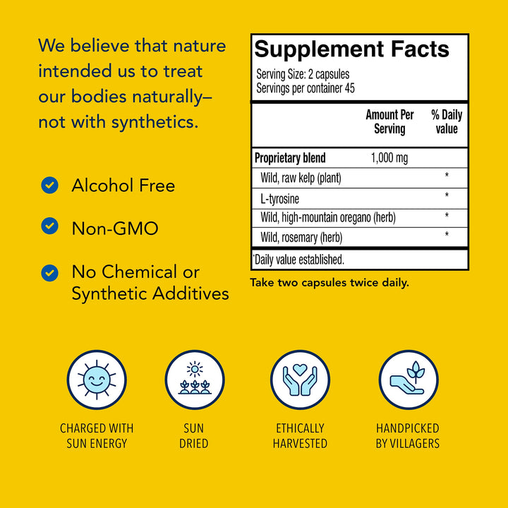 North American Herb & Spice Thyroset Capsules, 90 Count