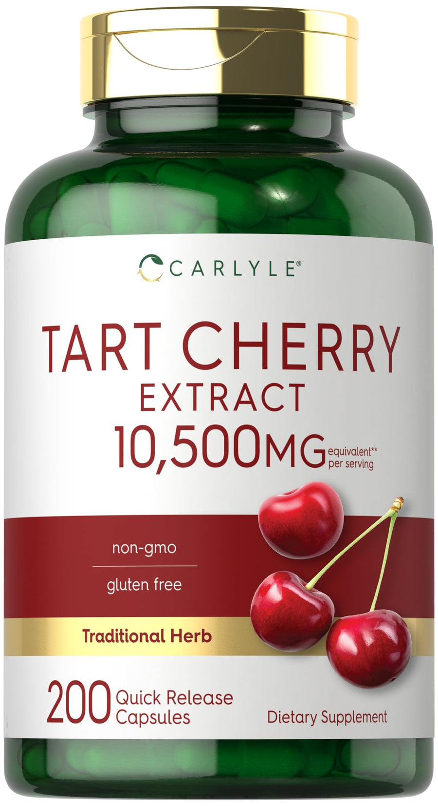 Carlyle Tart Cherry Capsules, 10,500 mg, 200 Count