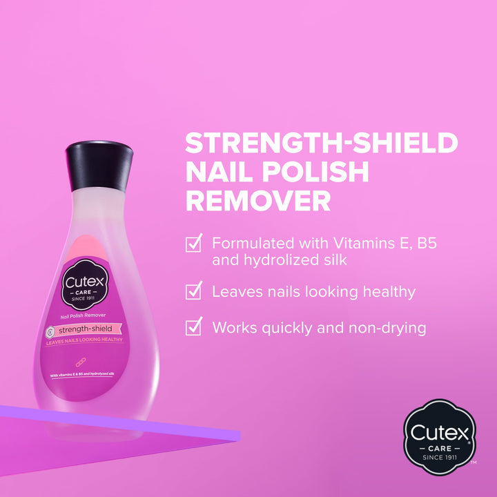 Cutex Strength-Shield Nail Polish Remover, 200 ml