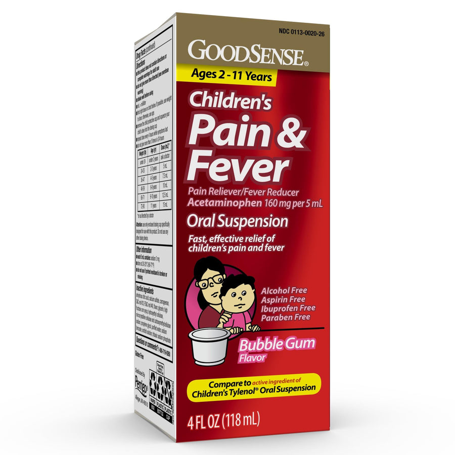 Good Sense Children's Acetaminophen Oral Suspension, 160 mg/5 mL, 4 fl oz