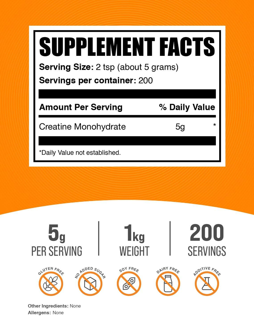 BulkSupplements Creatine Monohydrate Micronized, 1 kg