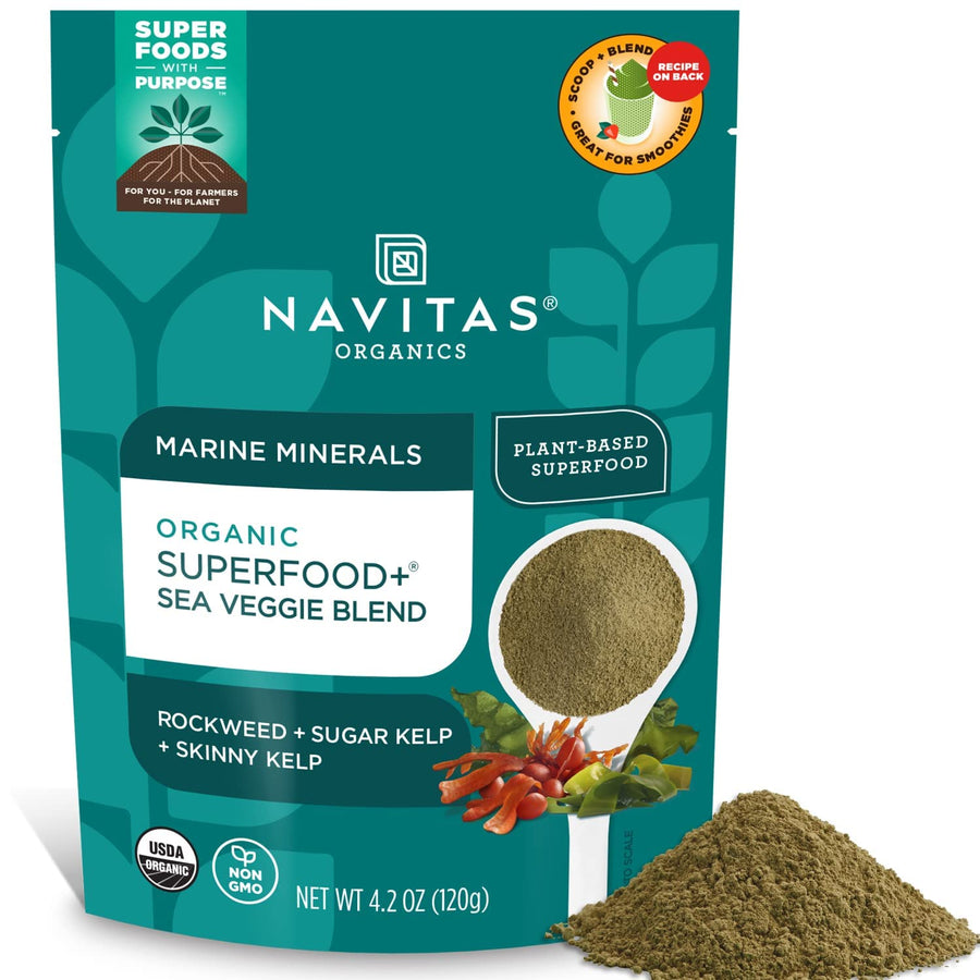 Navitas Organics Organic Sea Veggie Blend Superfood Plus, 4 oz