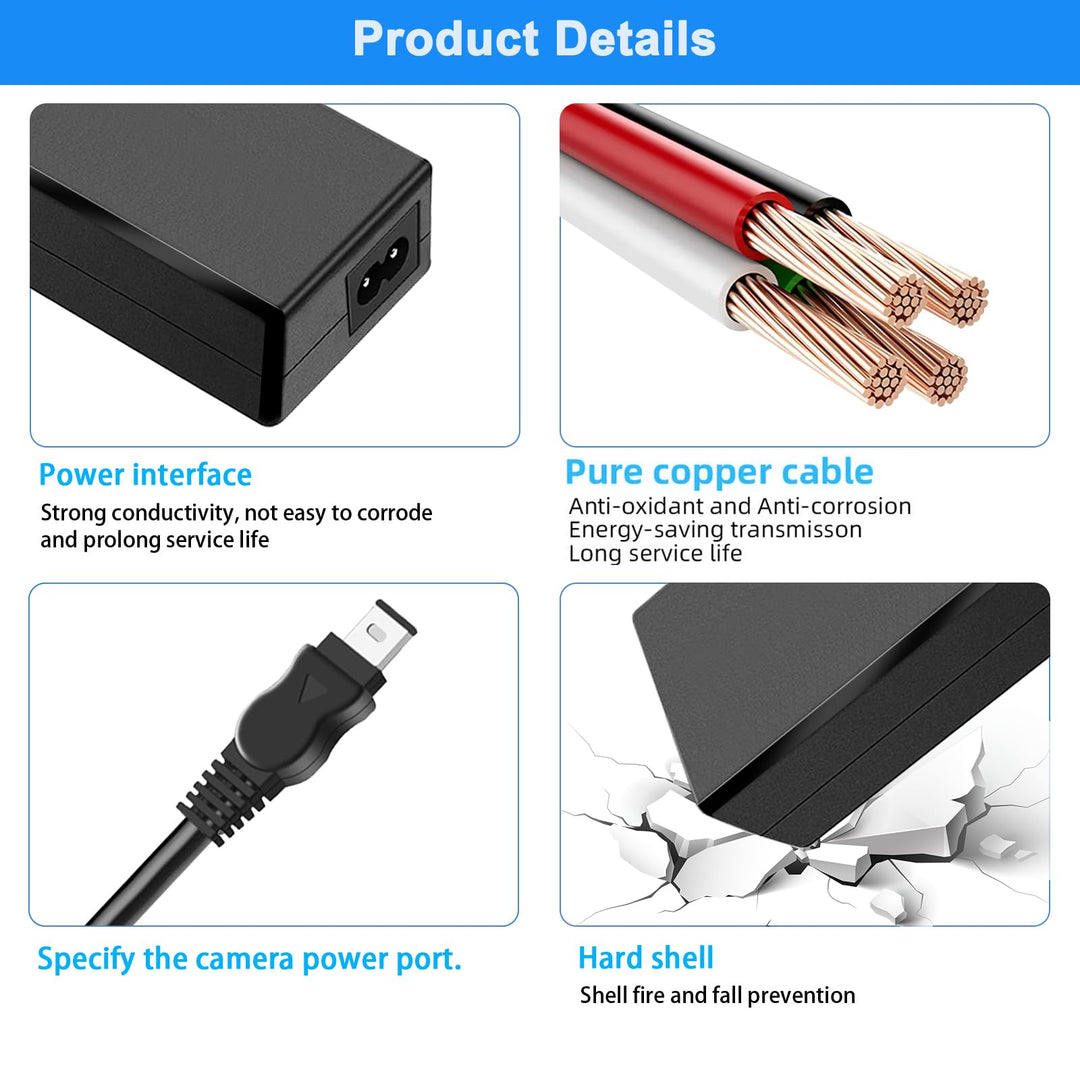 TKDY AC-L100 Power Supply Adapter Kit, AC-L15 AC-L10 AC-15A