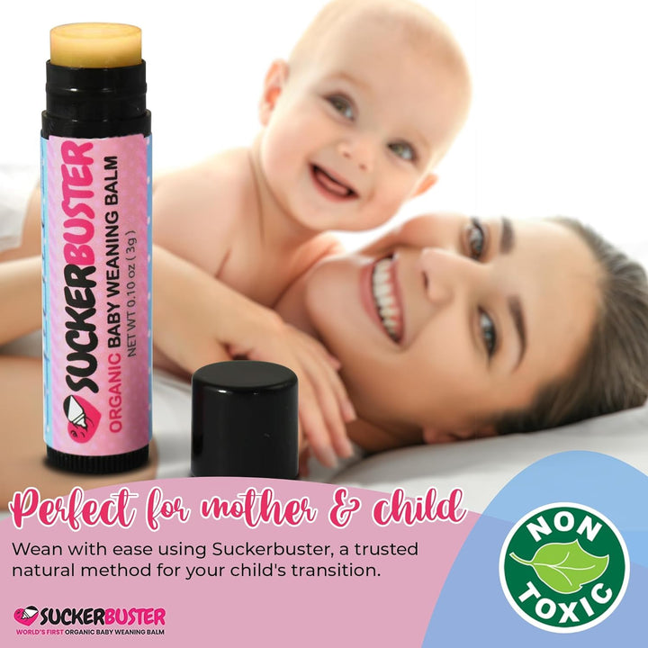 Suckerbuster Baby Breastfeeding Weaning Balm Stick, 10 oz