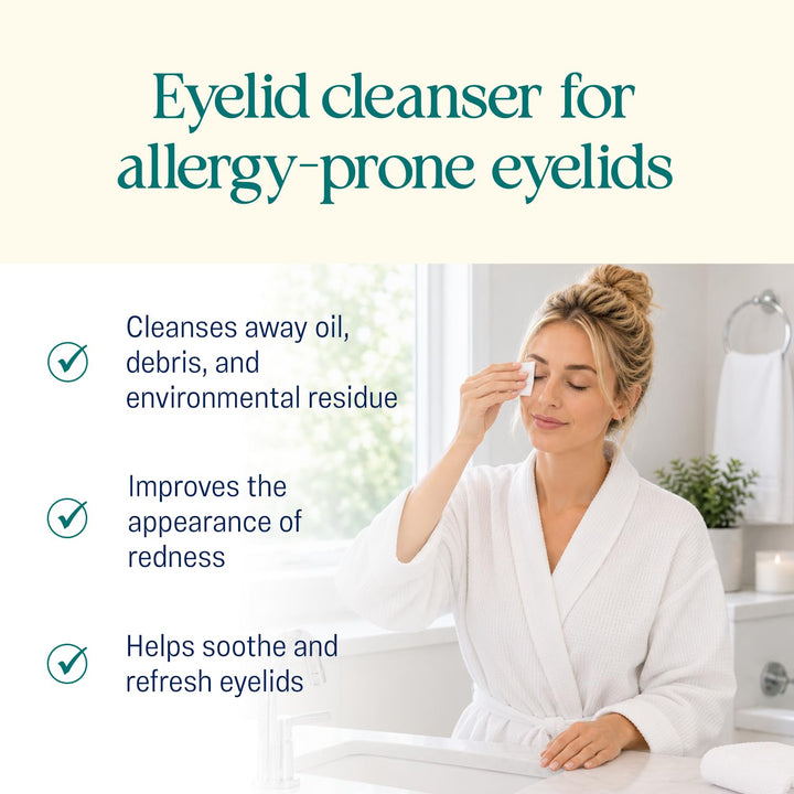 OCuSOFT Lid Scrub Allergy Eyelid Cleanser, 30 Count