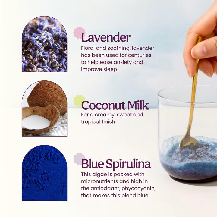 Blume Blue Lavender Superfood Latte, 25 Servings