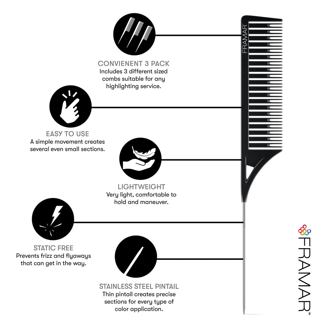FRAMAR Dreamweaver Highlight Comb Set, 1 Count