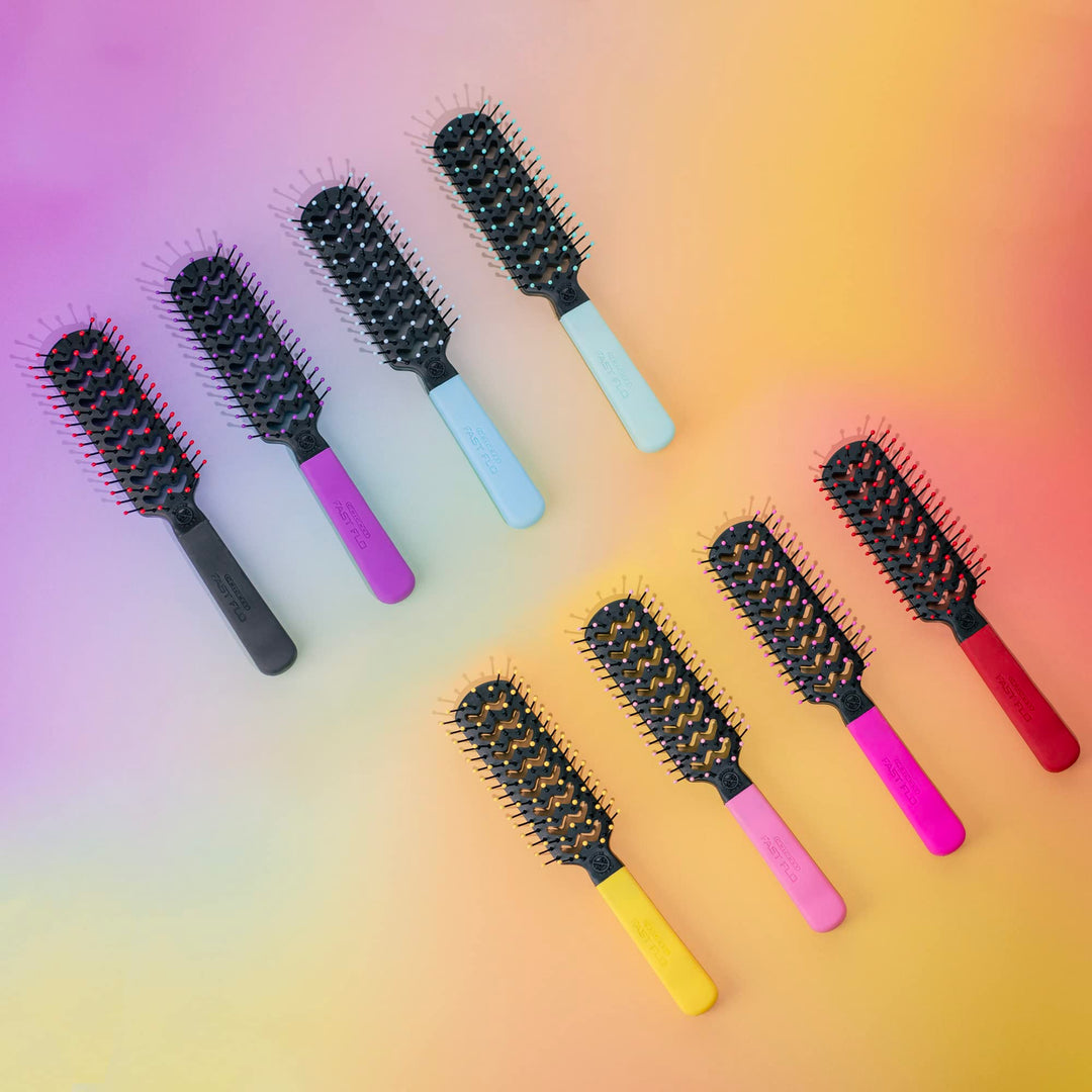 Cricket Static Free Fast Flo Color Vent Hair Brush, The Alibi Pink