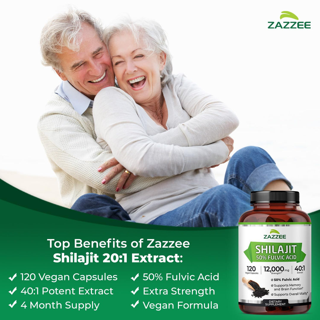 Zazzee Himalayan Shilajit 40:1 Extract, 50% Fulvic Acid