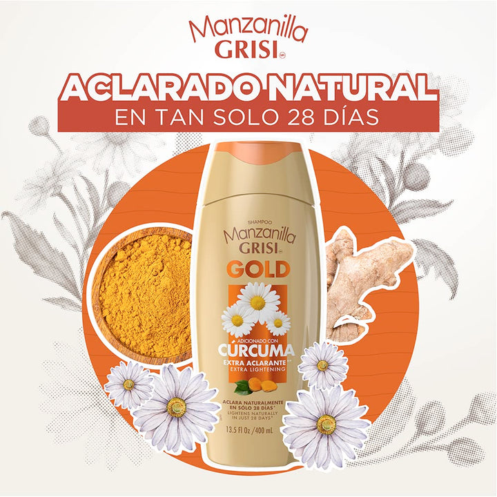 Grisi Manzanilla Gold Shampoo, Chamomile, 13.5 fl oz
