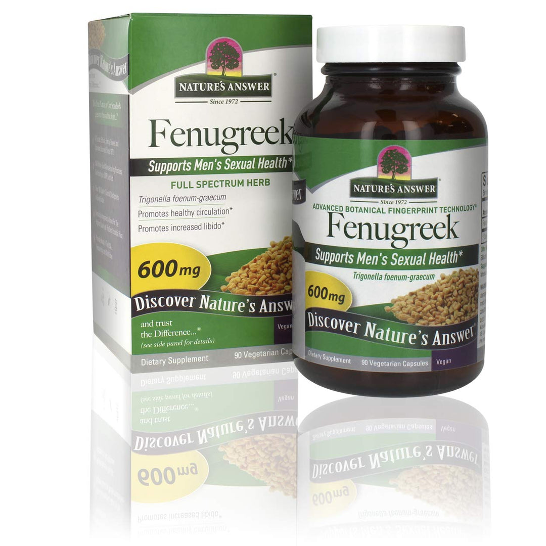 Nature's Answer Fenugreek Seed Vegetarian Capsules, 90 Count