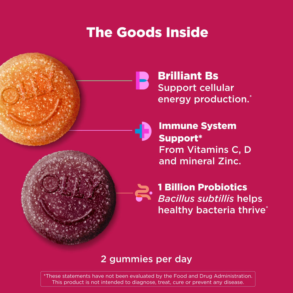OLLY Multi + Probiotic Gummy Vitamin, 70 Count