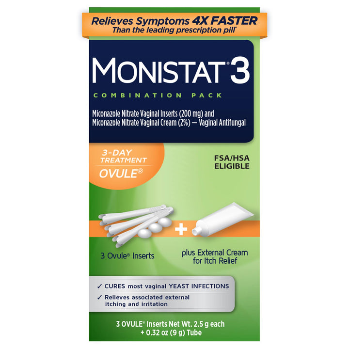 Monistat 3-Dose Yeast Infection Treatment, 3 Count