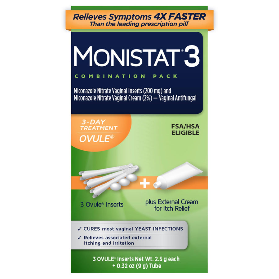Monistat 3-Dose Yeast Infection Treatment, 3 Count