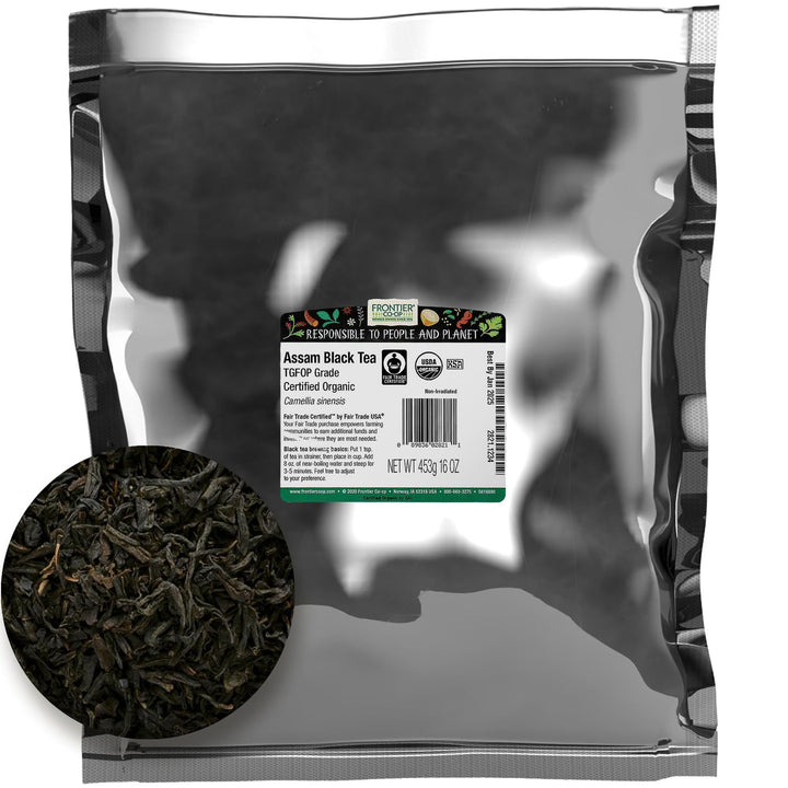 Assam Organic & Fair Trade Black Tea, 1 lb