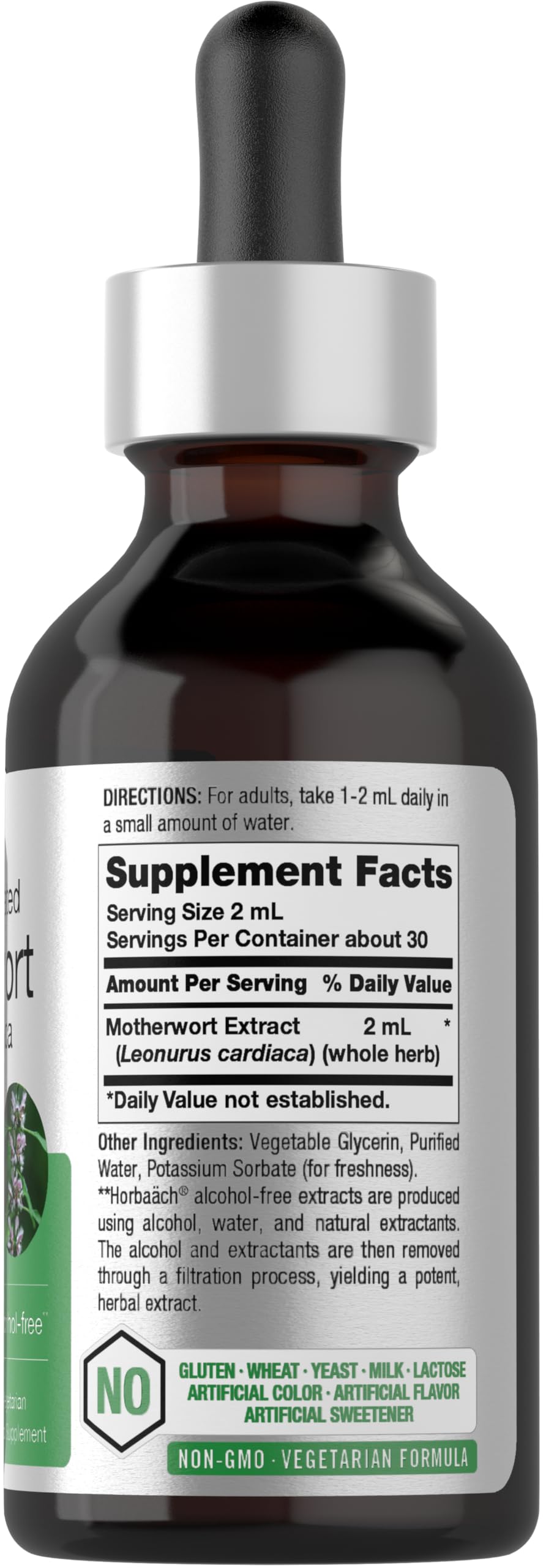 Horbäach Motherwort Herb Extract, Low Alcohol Liquid, 2 fl oz