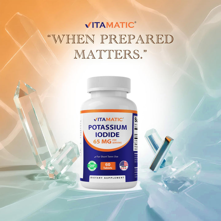 Vitamatic Potassium Iodide Tablets, 65 mg, 60 Count