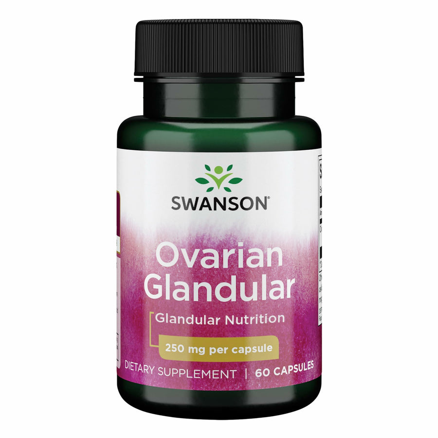 Swanson Ovarian Glandular Supplement, 250 mg, 60 Count