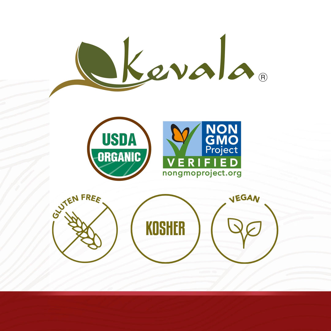 kevala Organic Raw Black Sesame Seeds Unhulled, 1 lb