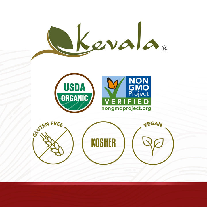 kevala Organic Raw Black Sesame Seeds Unhulled, 1 lb