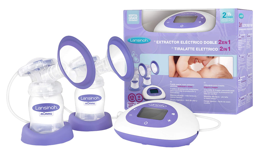 Lansinoh 2-in-1 Electric Breast Pump, One Size