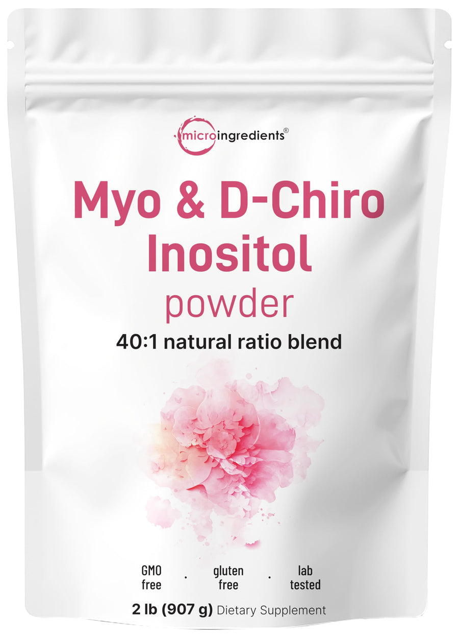 Micro Ingredients Myo-Inositol & D-Chiro Inositol Powder, 2 lb