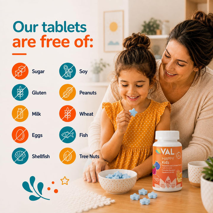 VAL Magnesium for Kids Chewable Tablets, 60 Count