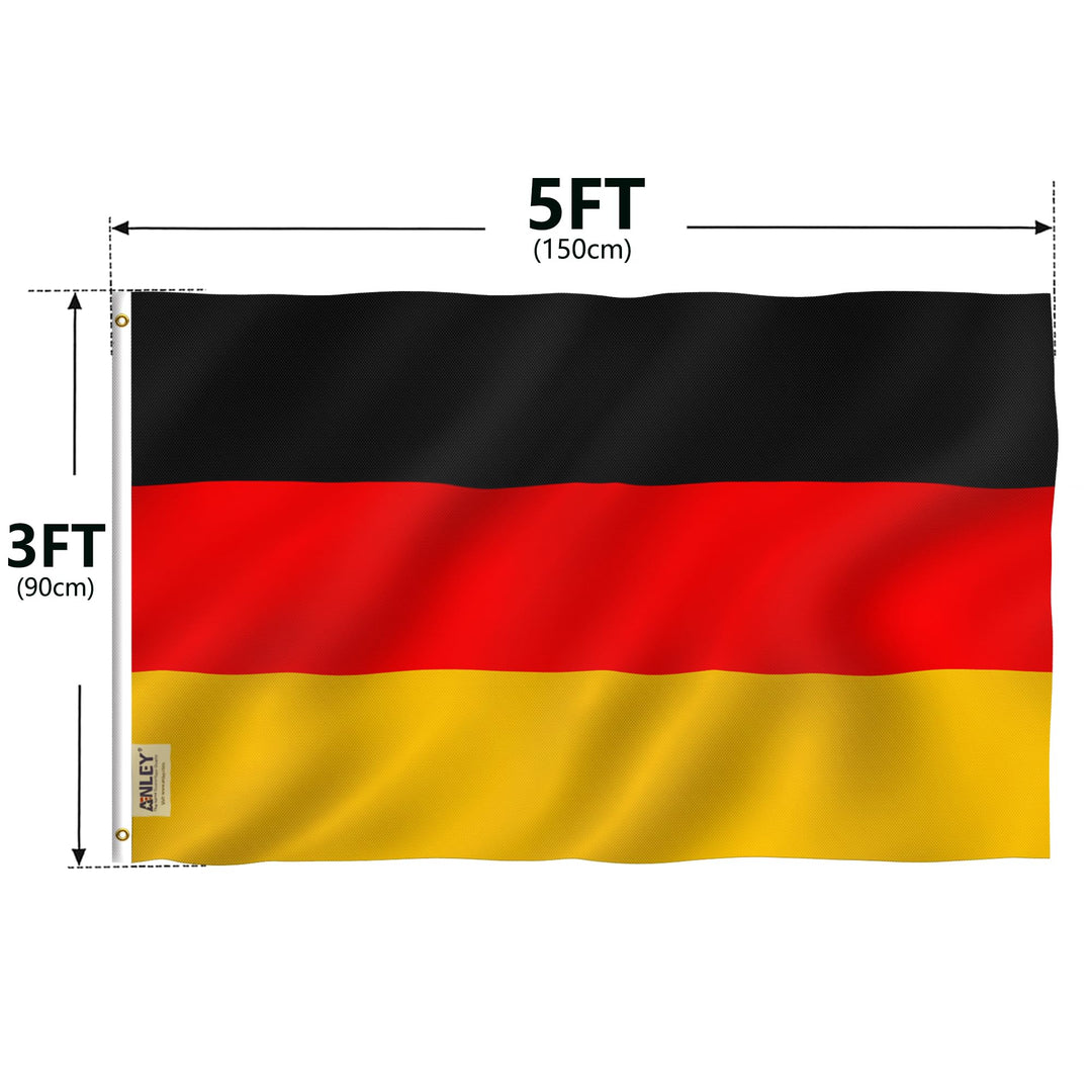 Anley Fly Breeze Germany Flag, 3 x 5 ft