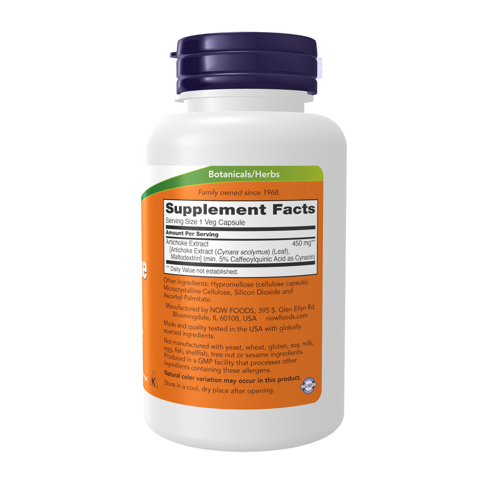 NOW Artichoke Extract, 450 mg, 90 Count