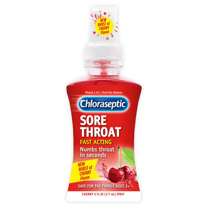 Chloraseptic Sore Throat Spray, Cherry, 6 fl oz