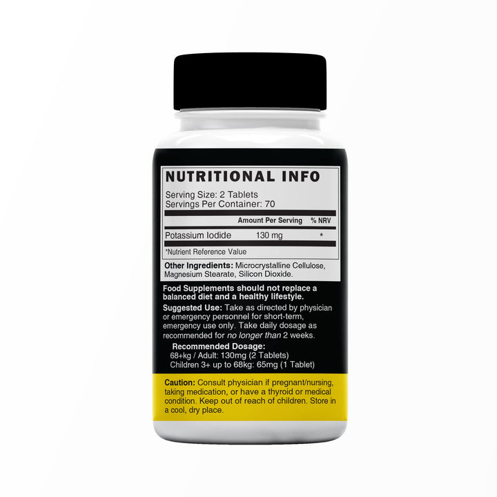 Nature's Fusions Potassium Iodide Tablets, 130 mg, 140 Count