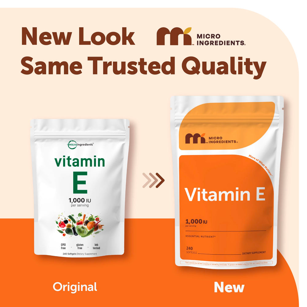 Micro Ingredients Vitamin E 1000 IU, 240 Count