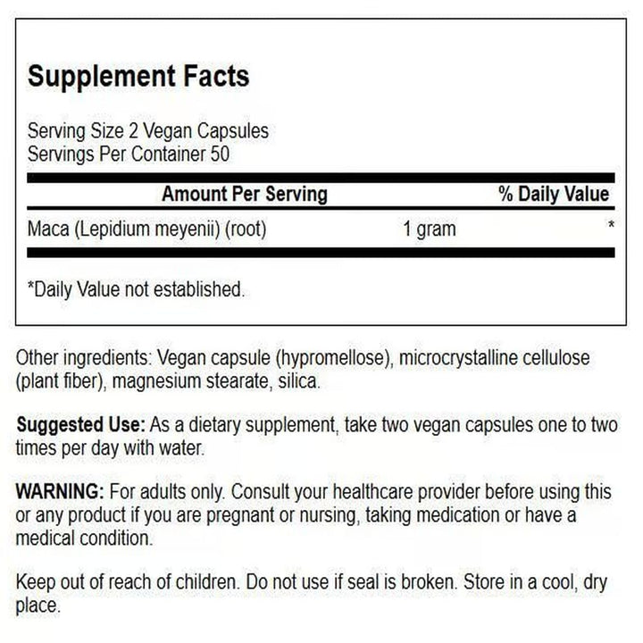 Swanson Maca, 500 mg, 100 Count