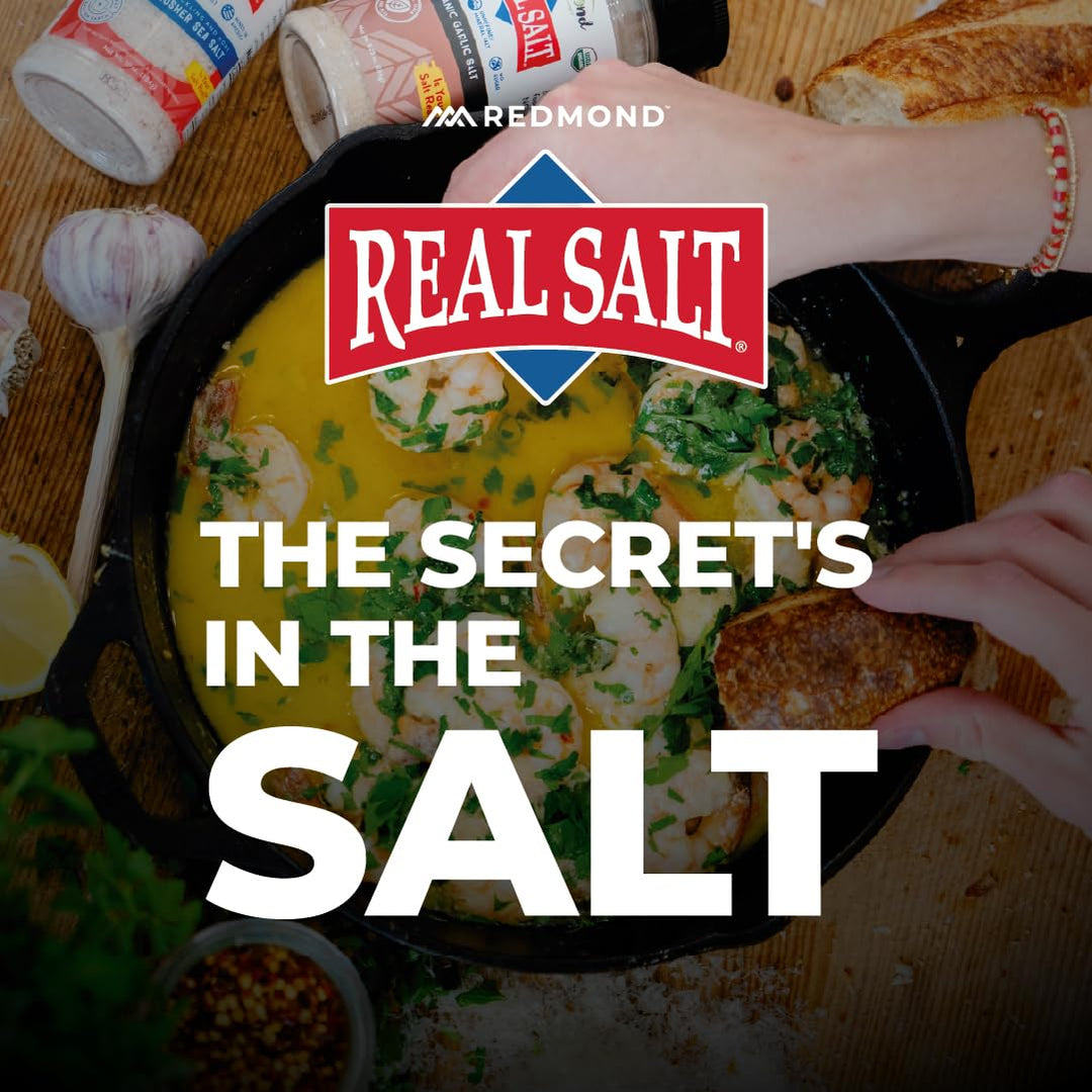 REDMOND Real Salt Natural Unrefined Fine Sea Salt, 10 oz Shaker