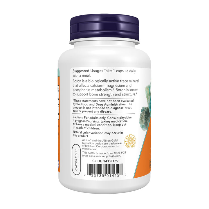 NOW Boron 3 mg, 250 Count