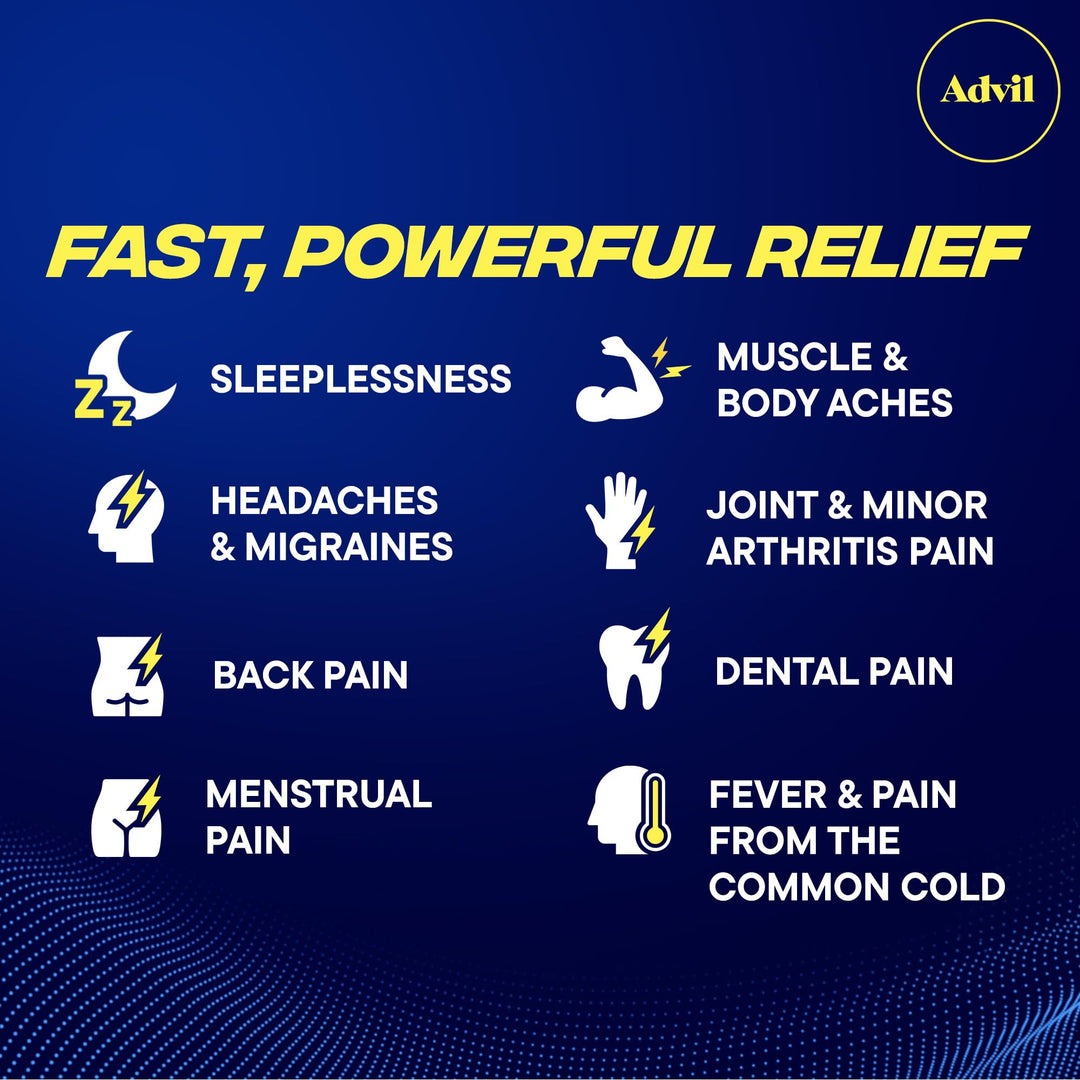 Advil PM Pain Reliever and Nighttime Sleep Aid, 120 Count