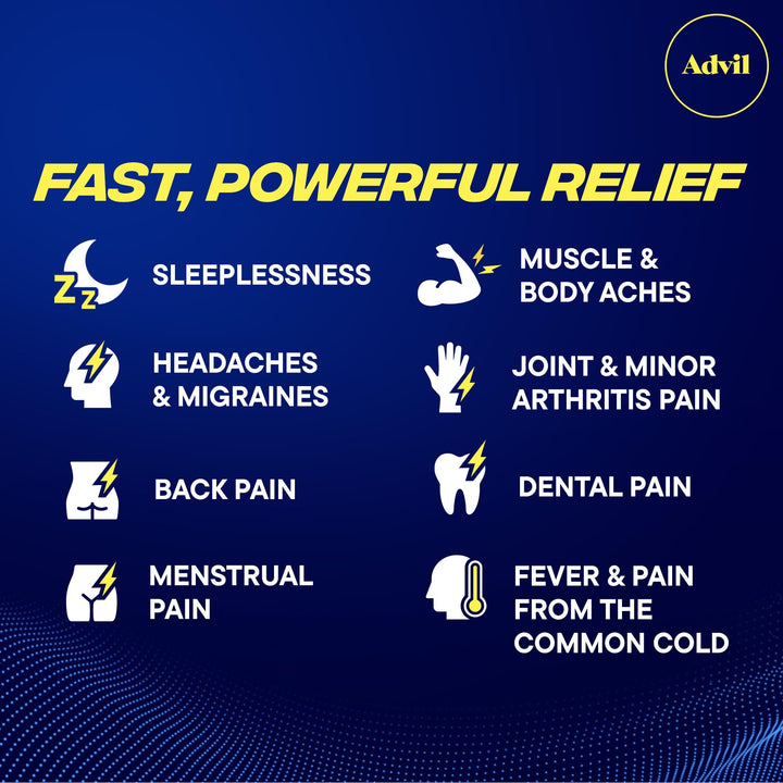 Advil PM Pain Reliever and Nighttime Sleep Aid, 120 Count