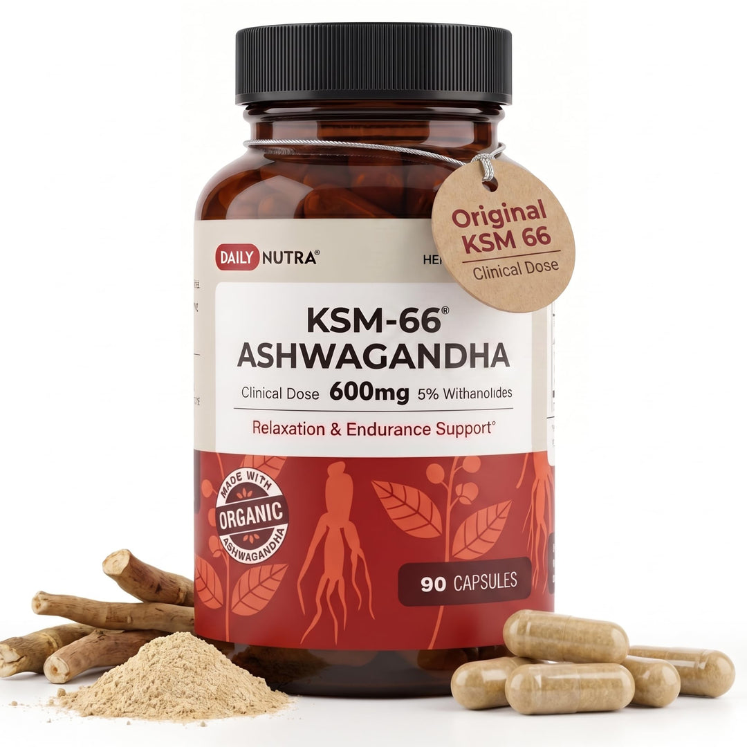 DailyNutra KSM-66 Ashwagandha Organic Root Extract, 600 mg, 90 Count