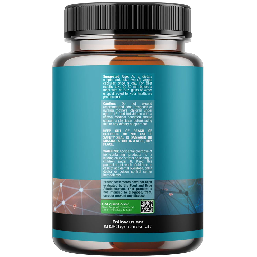 Natures Craft Nootropic Brain Supplement, 60 Count