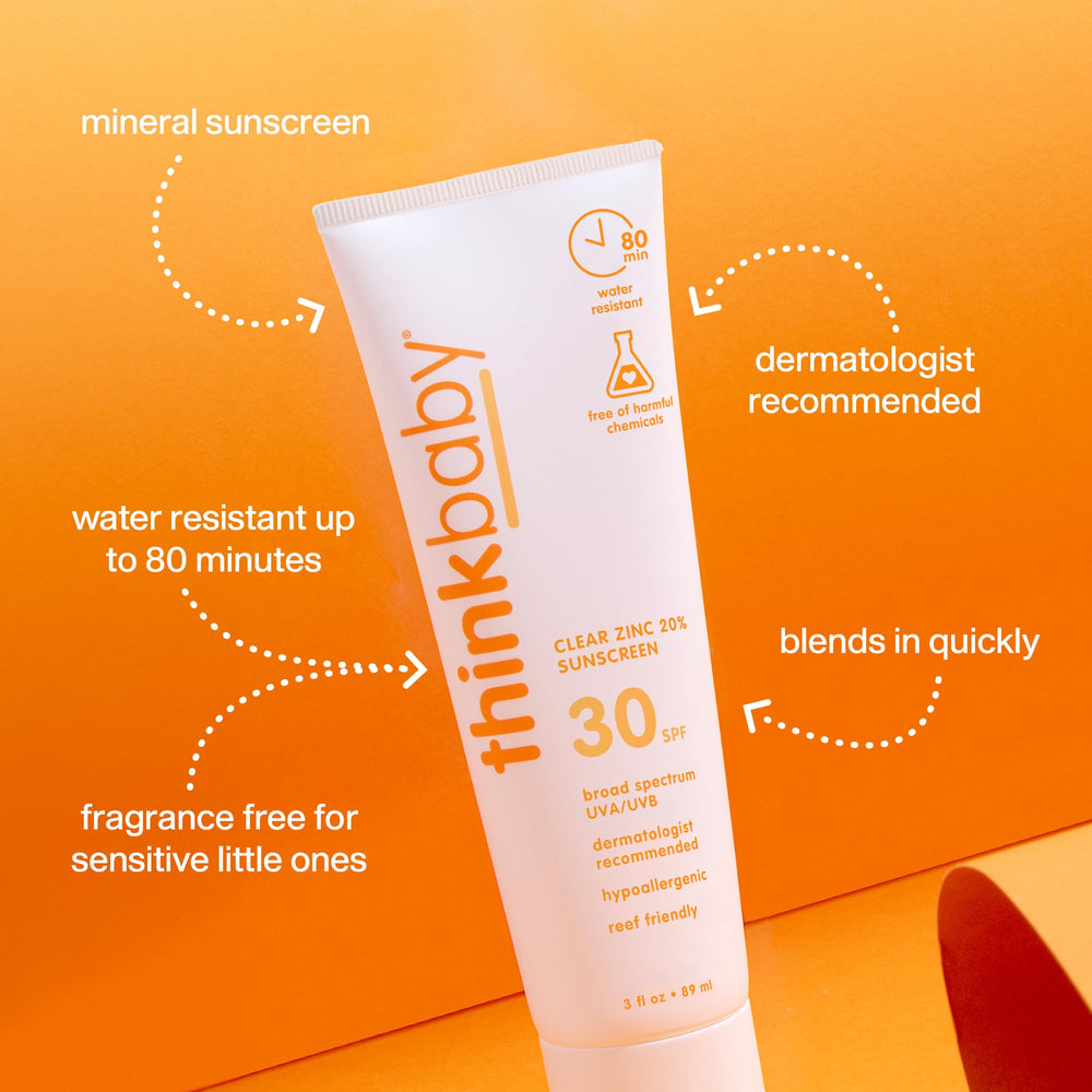 THINK Baby Clear Zinc Sunscreen Lotion, SPF 30, 89 ml