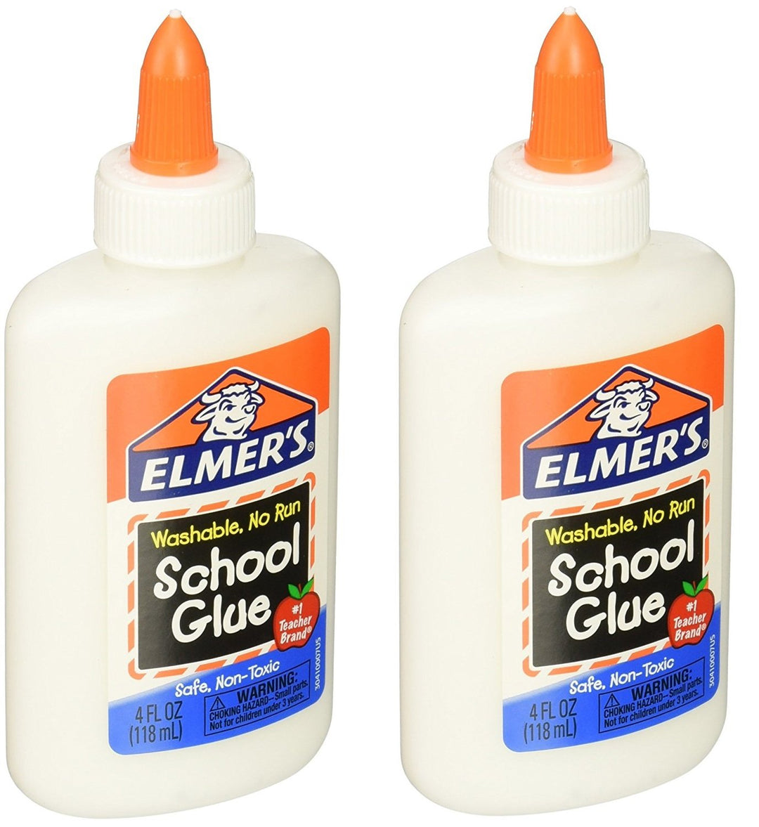 ELMER'S Liquid School Glue, Washable, 4 oz, 2 Count