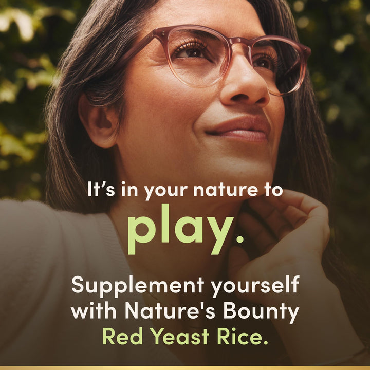 Nature's Bounty Red Yeast Rice Capsules, 600 mg, 120 Count
