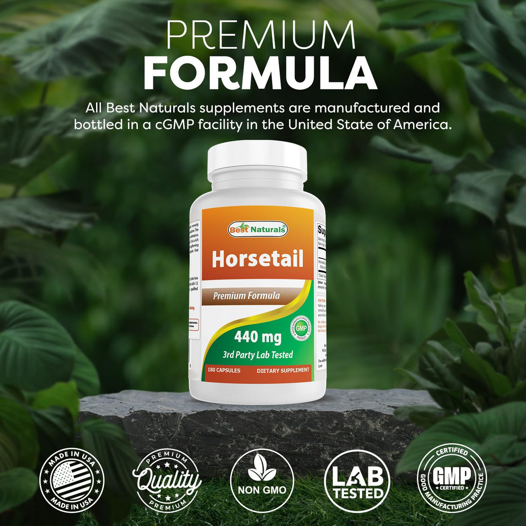 Best Naturals Horsetail, 440 mg, 180 Count