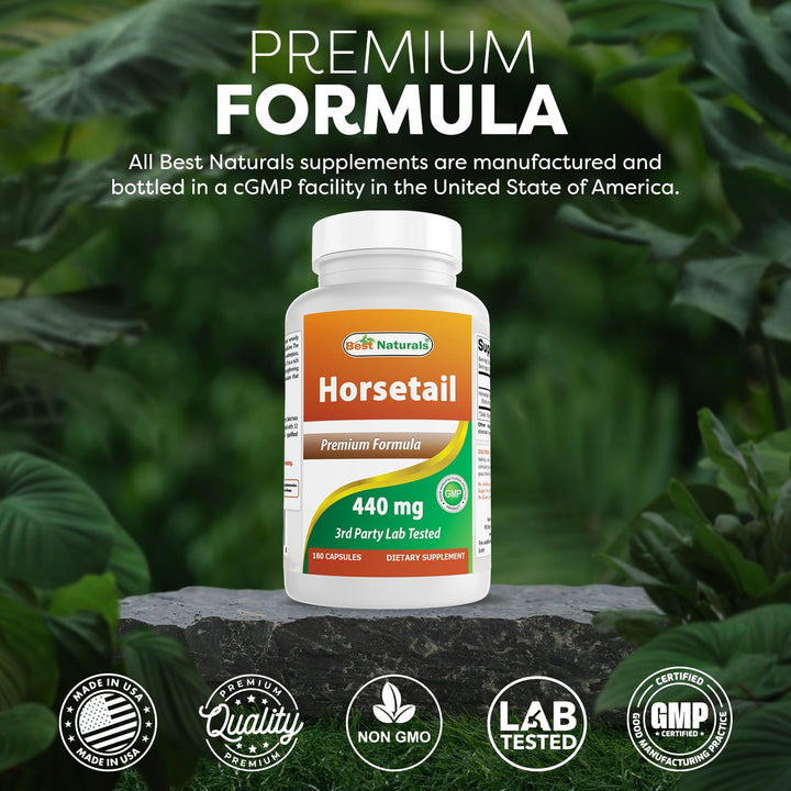 Best Naturals Horsetail, 440 mg, 180 Count