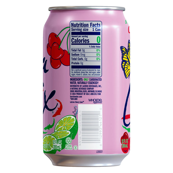 La Croix Sparkling Water, Cherry Lime, 8 Count