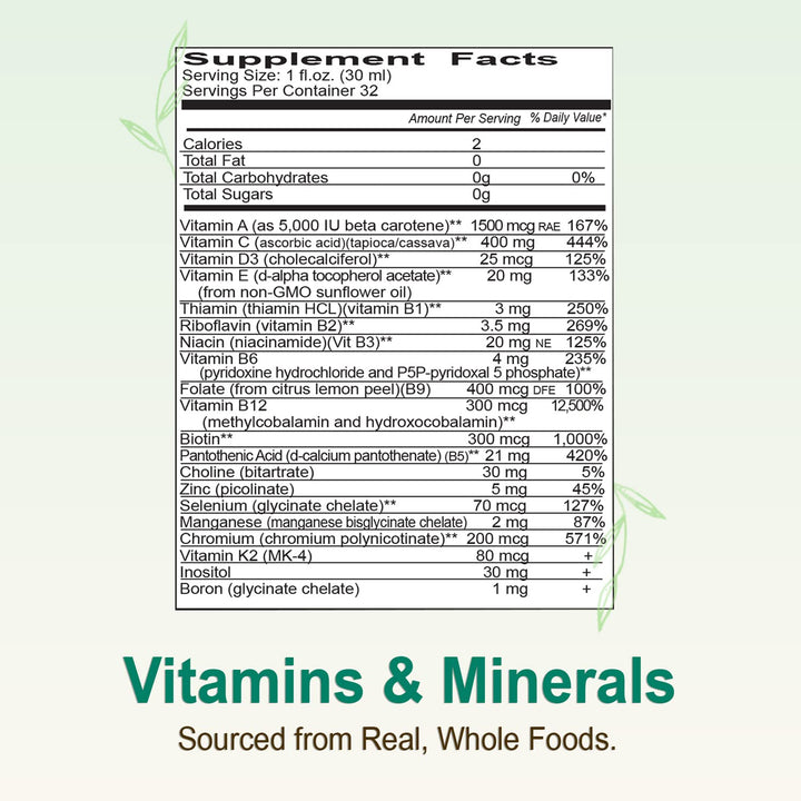 Vital Earth Minerals Super Multi Liquid Vitamins, 32 fl oz